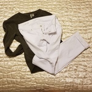 Anne Taylor curvy fit straight leg jeans 4 tall